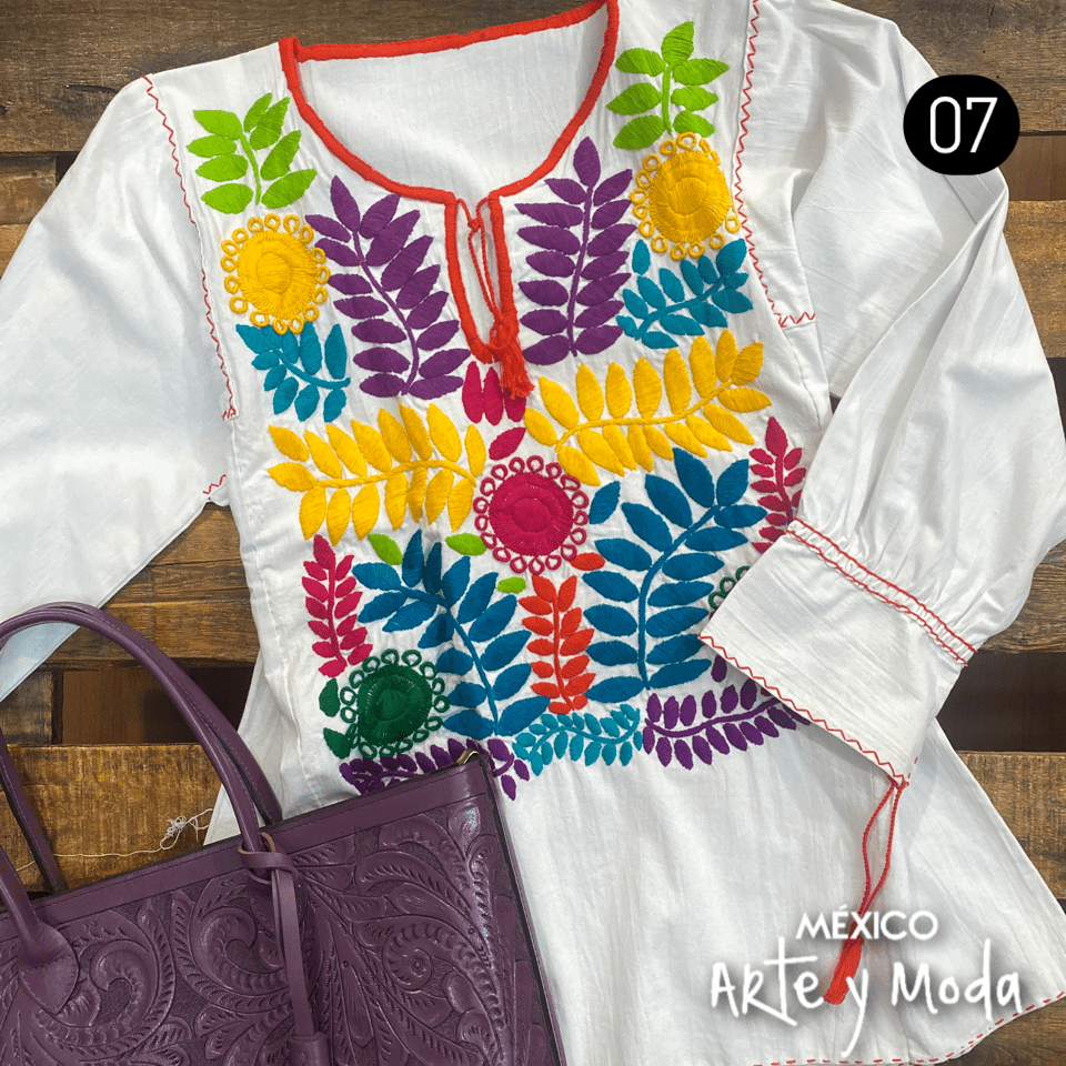 Blusa Chaleco Rococo - MÉXICO ARTE Y MODA - Blusa Bordada