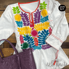 Blusa Chaleco Rococo - MÉXICO ARTE Y MODA - Blusa Bordada