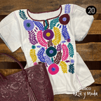 Blusa Chaleco Rococo - MÉXICO ARTE Y MODA - Blusa Bordada