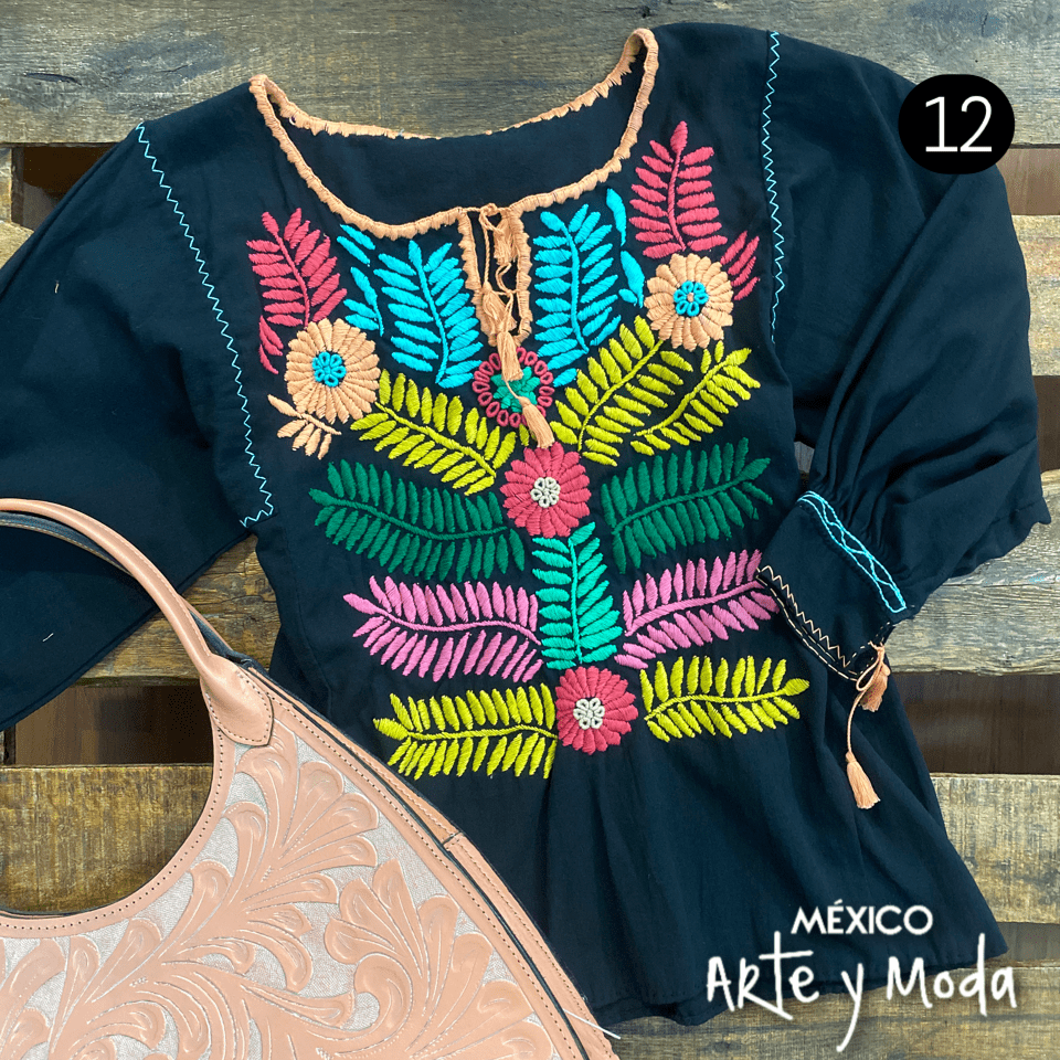 Blusa Chaleco Rococo - MÉXICO ARTE Y MODA - Blusa Bordada