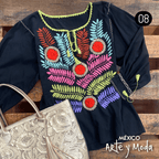 Blusa Chaleco Rococo - MÉXICO ARTE Y MODA - Blusa Bordada