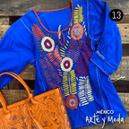 Blusa Chaleco Rococo - MÉXICO ARTE Y MODA - Blusa Bordada