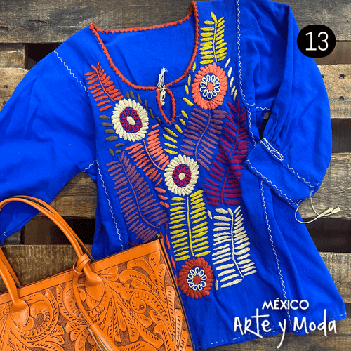 Blusa Chaleco Rococo - MÉXICO ARTE Y MODA - Blusa Bordada