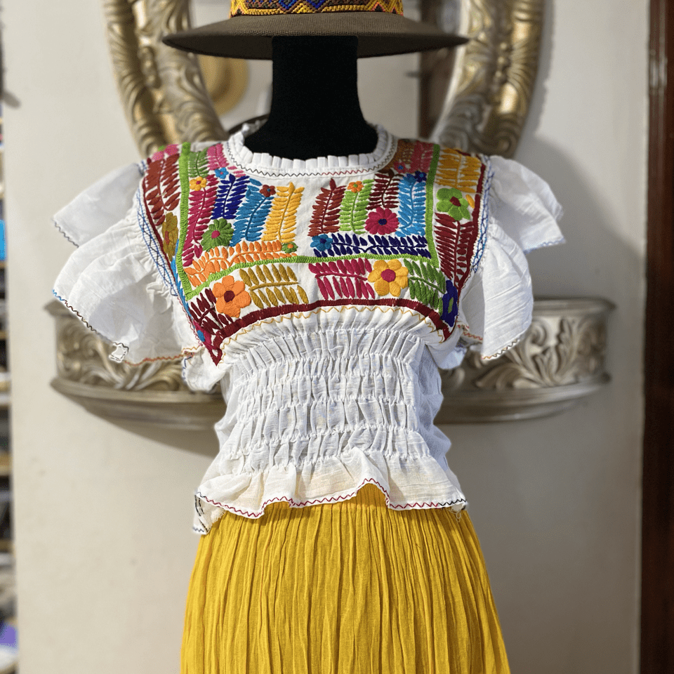 Blusa Corta Rococo - MÉXICO ARTE Y MODA - Crop Top