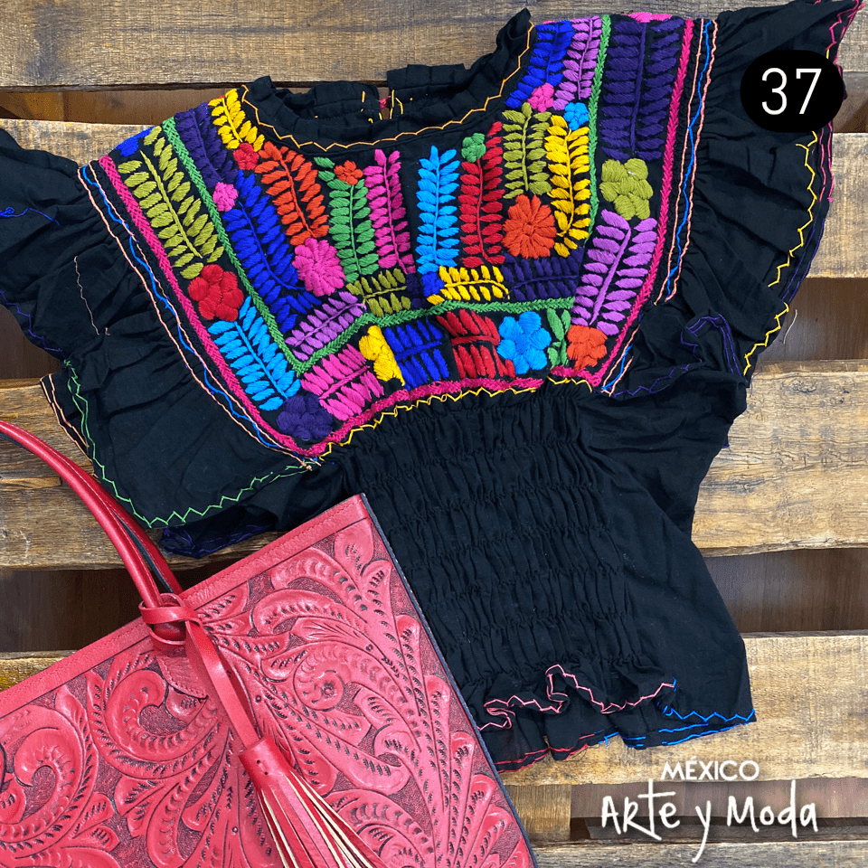 Blusa Corta Rococo - MÉXICO ARTE Y MODA - Crop Top