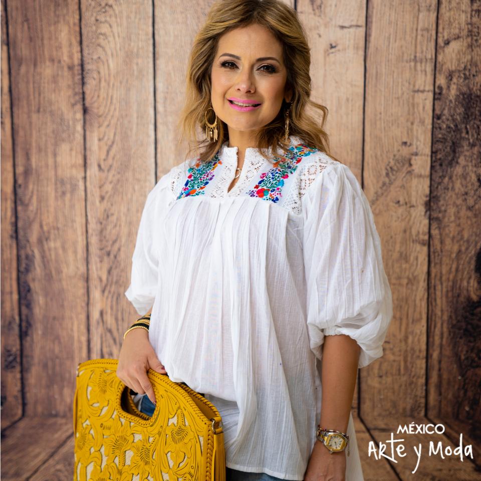 Blusa Española Clasica - MÉXICO ARTE Y MODA - Blusa Bordada