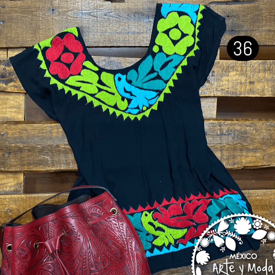 Blusa Jalapita - MÉXICO ARTE Y MODA - Blusa Bordada