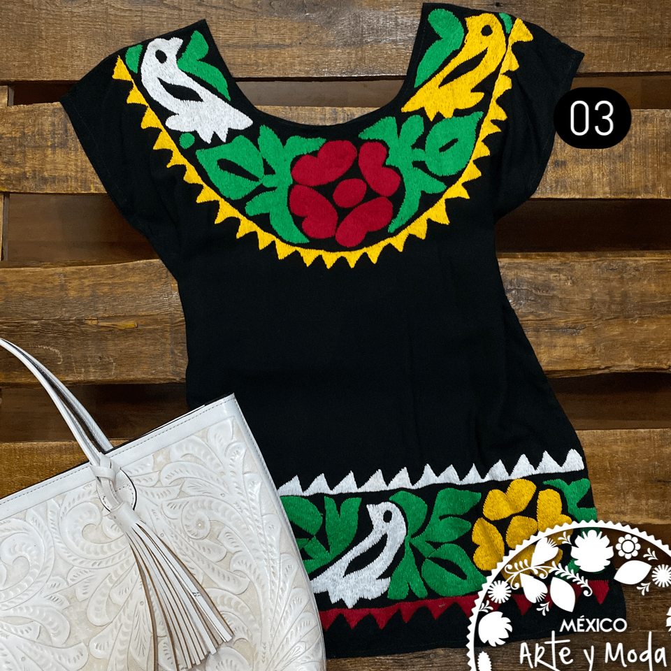 Blusa Jalapita - MÉXICO ARTE Y MODA - Blusa Bordada