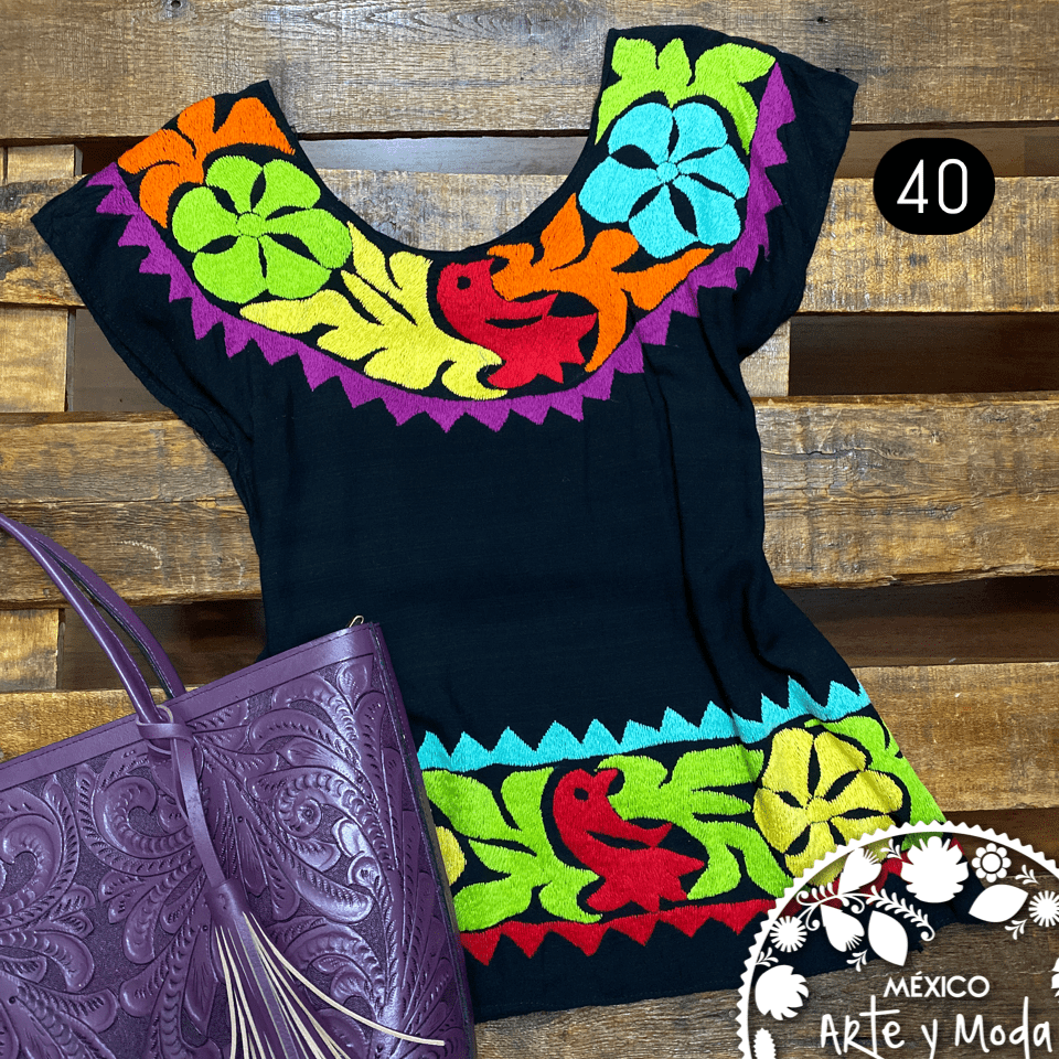 Blusa Jalapita - MÉXICO ARTE Y MODA - Blusa Bordada