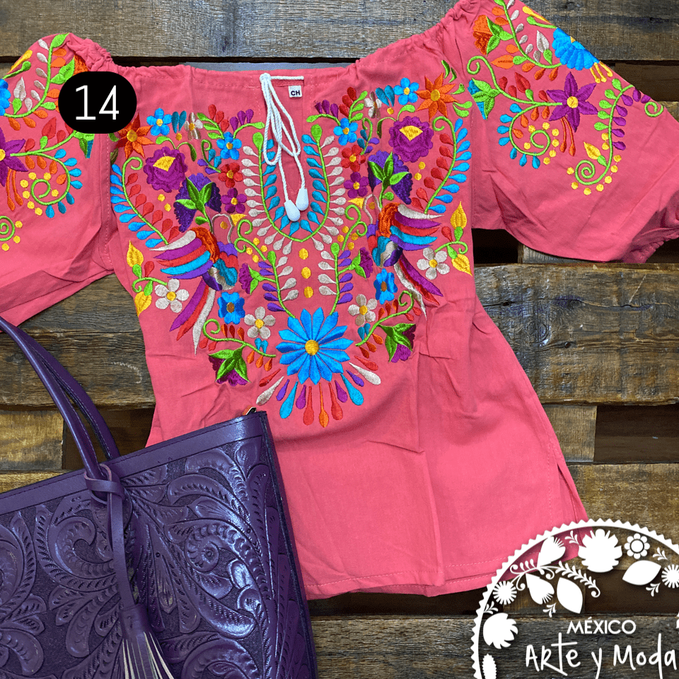 Blusa Jareta CHICA - MÉXICO ARTE Y MODA - Blusa Bordada