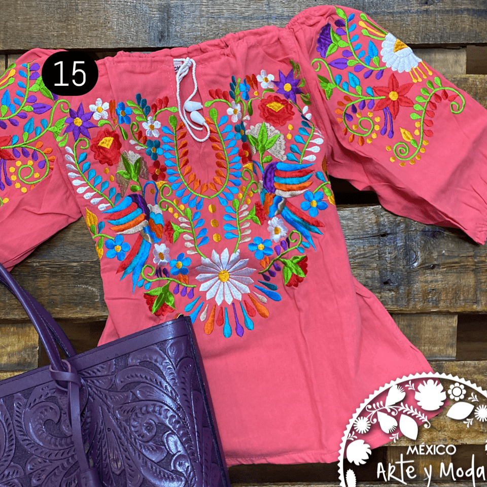 Blusa Jareta CHICA - MÉXICO ARTE Y MODA - Blusa Bordada