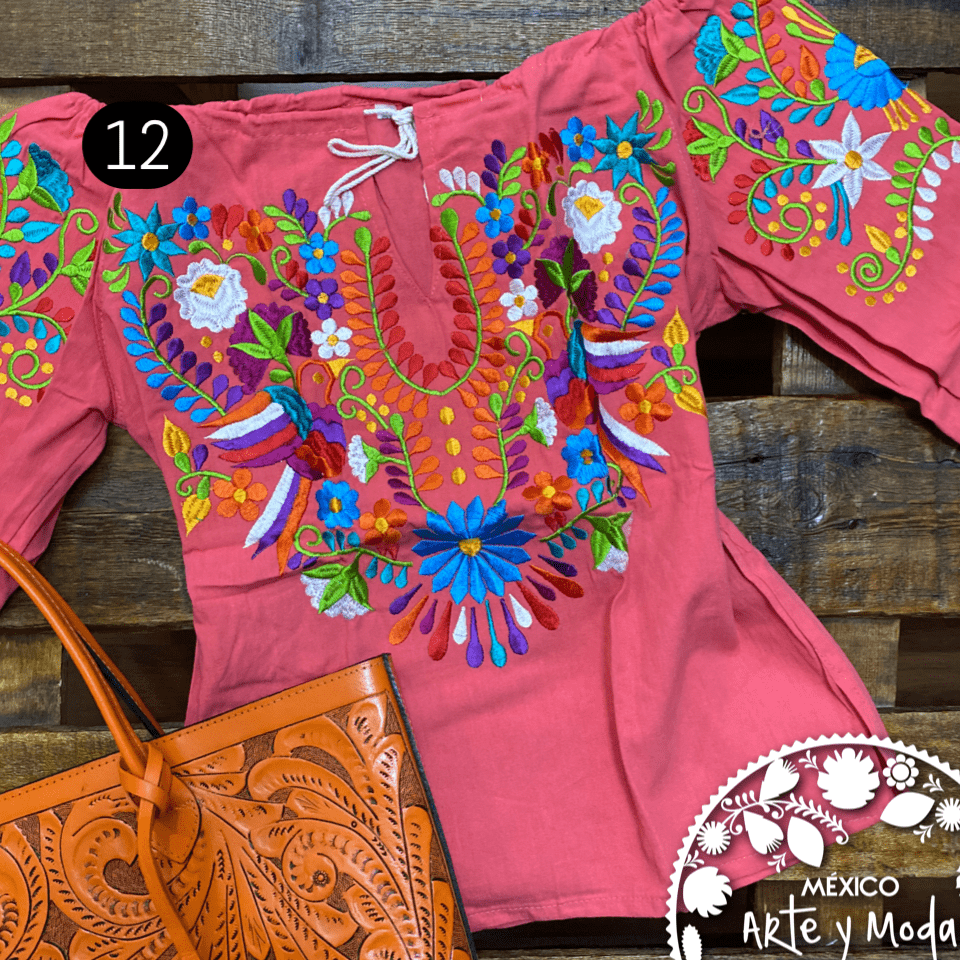 Blusa Jareta CHICA - MÉXICO ARTE Y MODA - Blusa Bordada