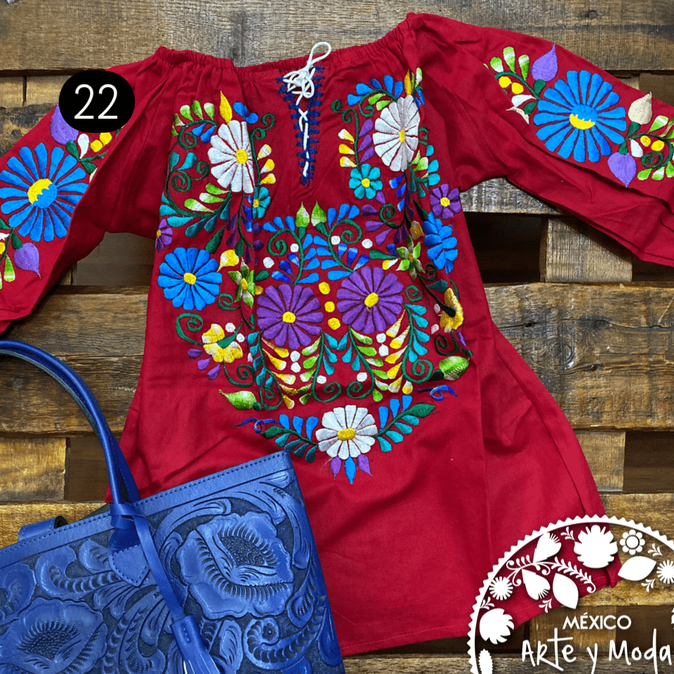 Blusa Jareta CHICA - MÉXICO ARTE Y MODA - Blusa Bordada