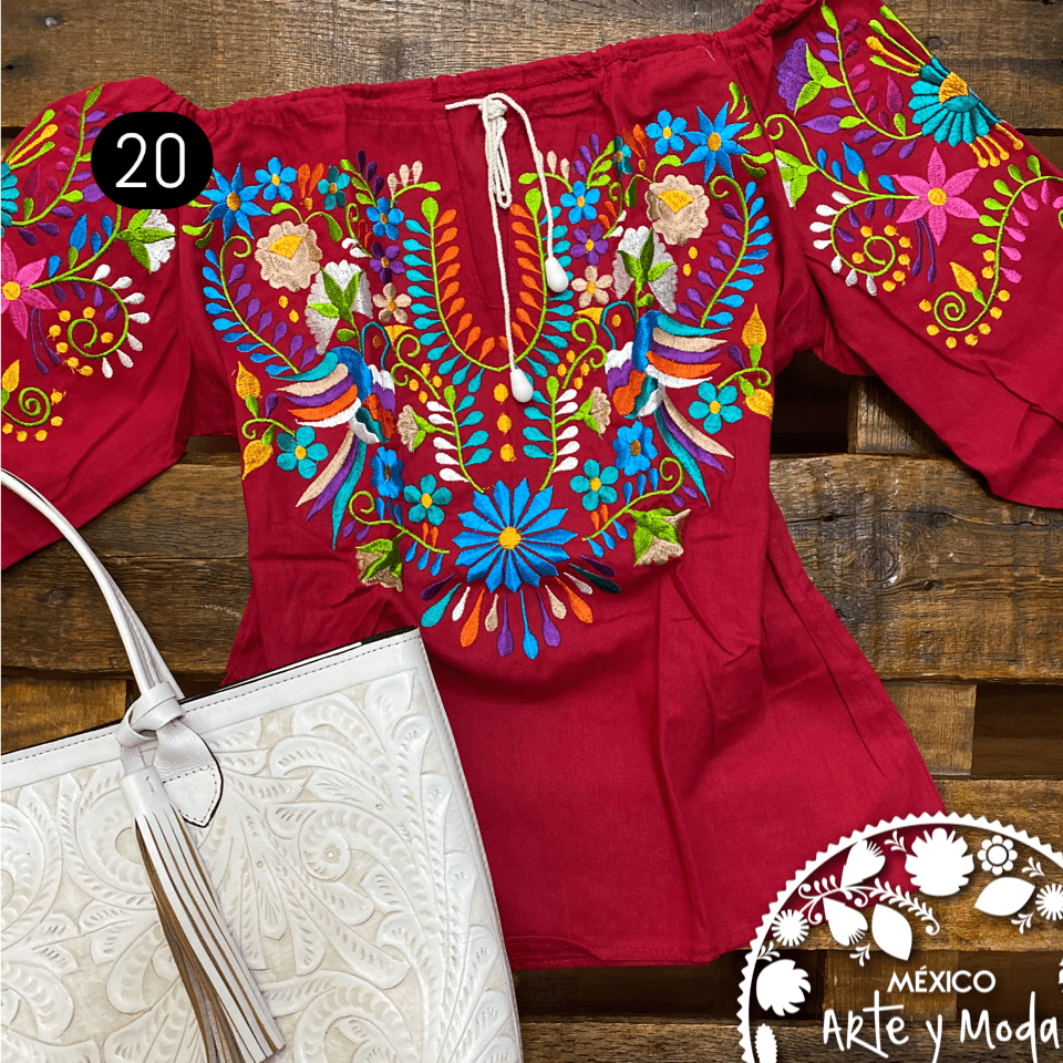 Blusa Jareta CHICA - MÉXICO ARTE Y MODA - Blusa Bordada