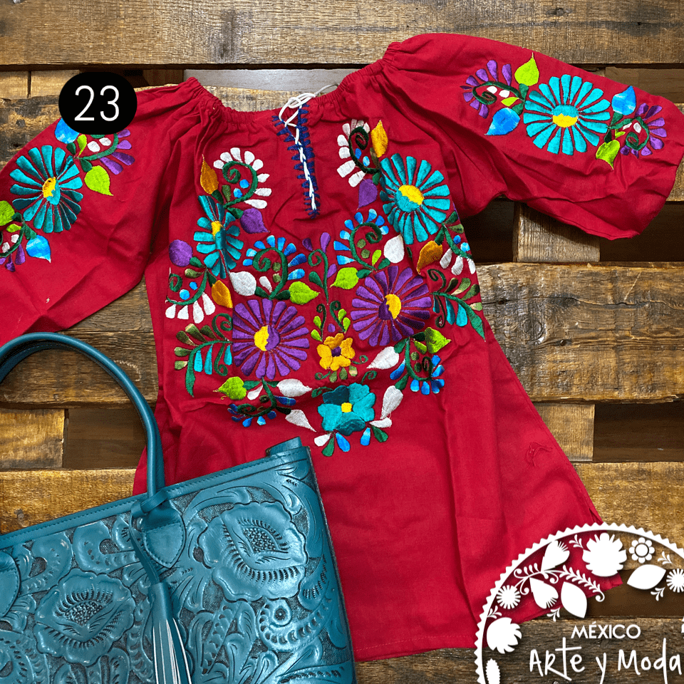 Blusa Jareta CHICA - MÉXICO ARTE Y MODA - Blusa Bordada
