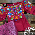 Blusa Jareta CHICA - MÉXICO ARTE Y MODA - Blusa Bordada