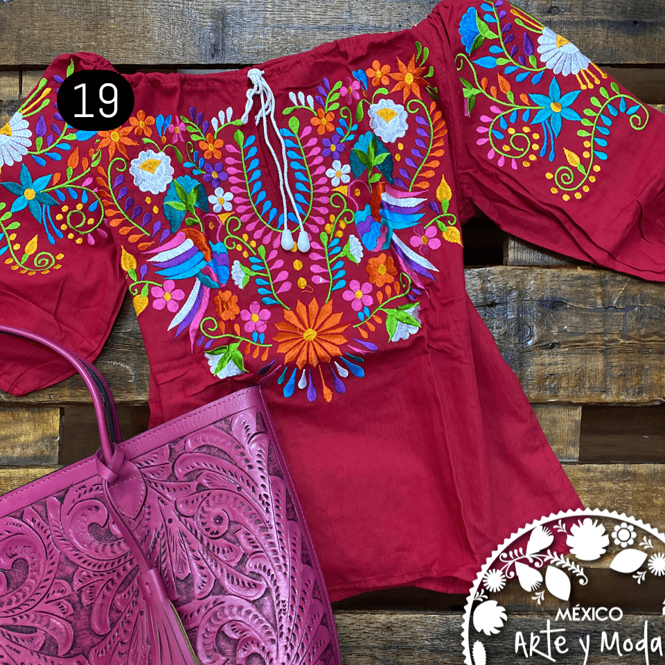 Blusa Jareta CHICA - MÉXICO ARTE Y MODA - Blusa Bordada