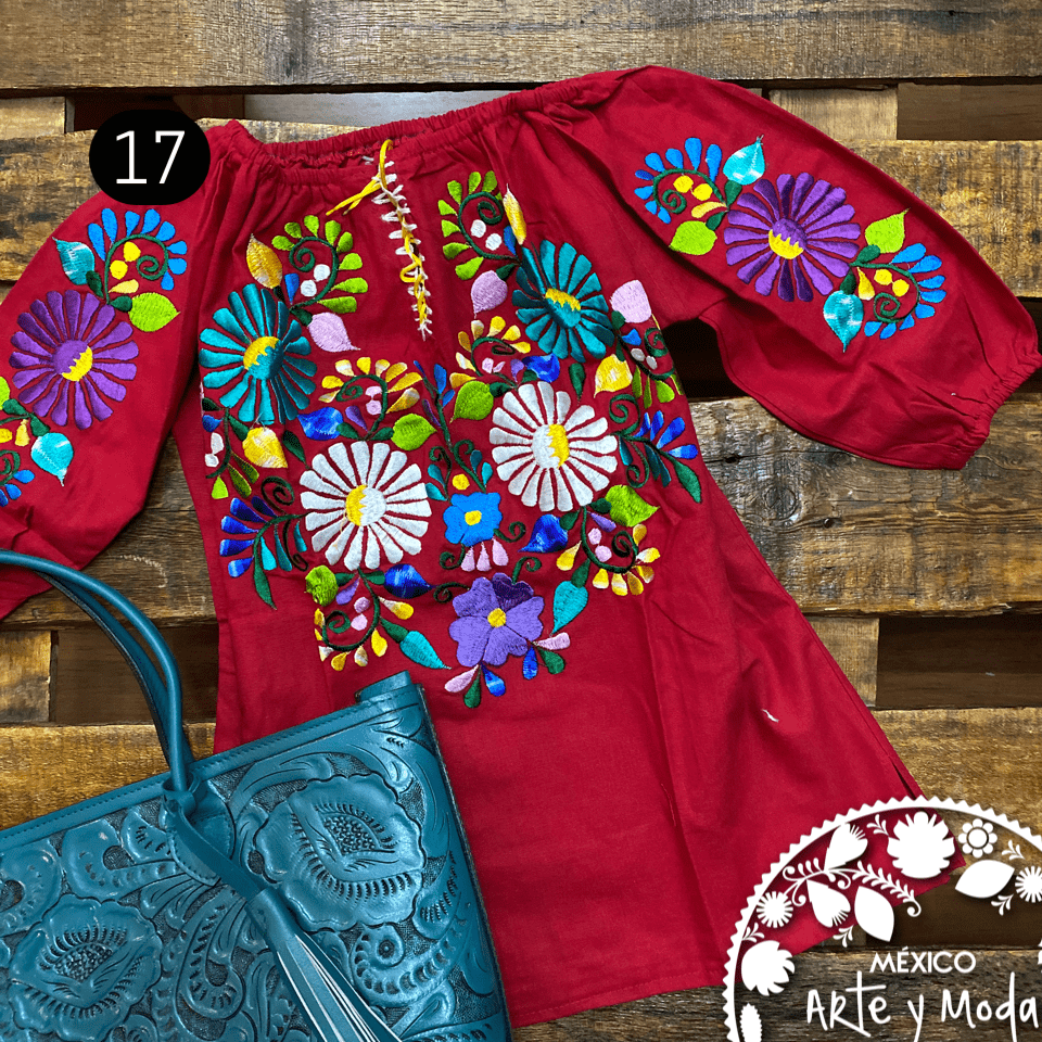Blusa Jareta CHICA - MÉXICO ARTE Y MODA - Blusa Bordada