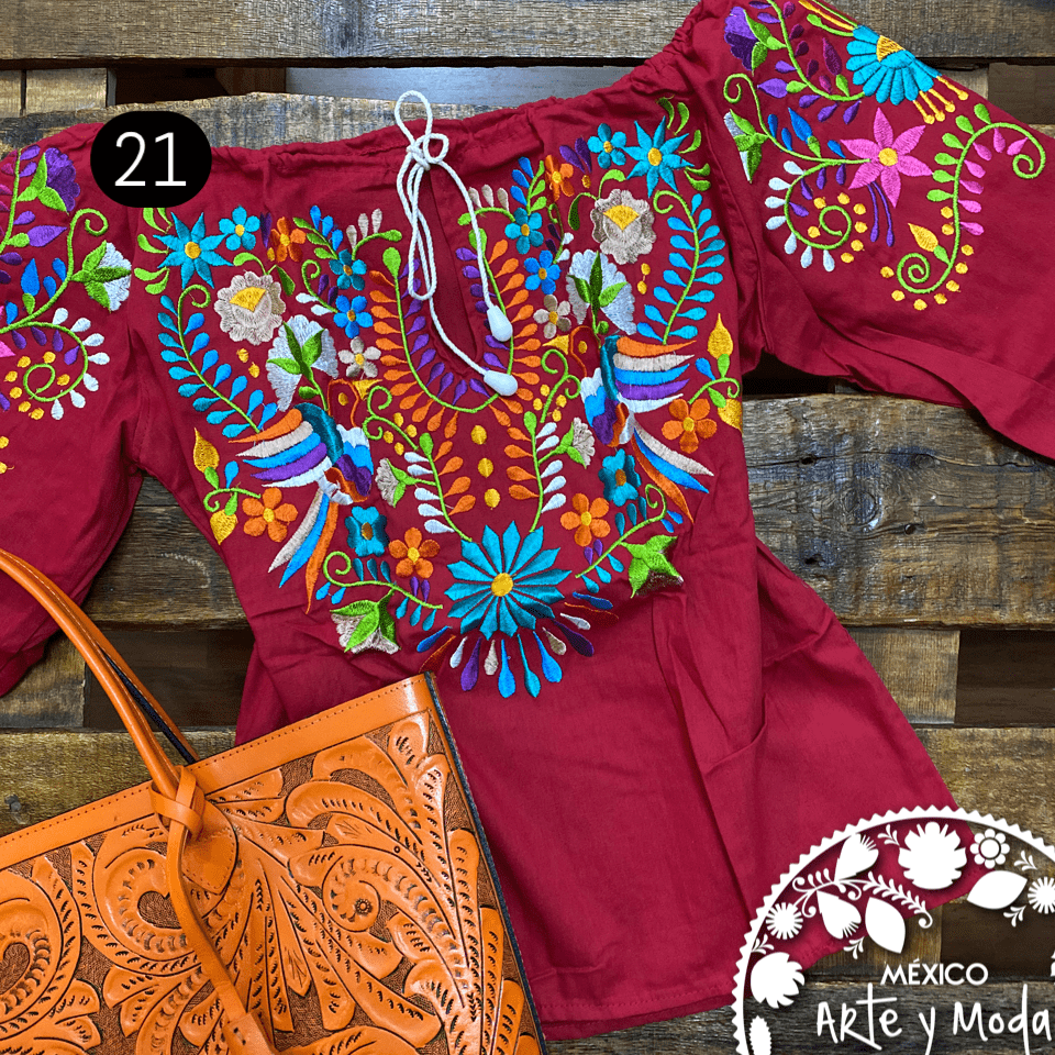 Blusa Jareta CHICA - MÉXICO ARTE Y MODA - Blusa Bordada
