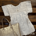 Blusa Manta Calada - MÉXICO ARTE Y MODA - Blusa Lisa