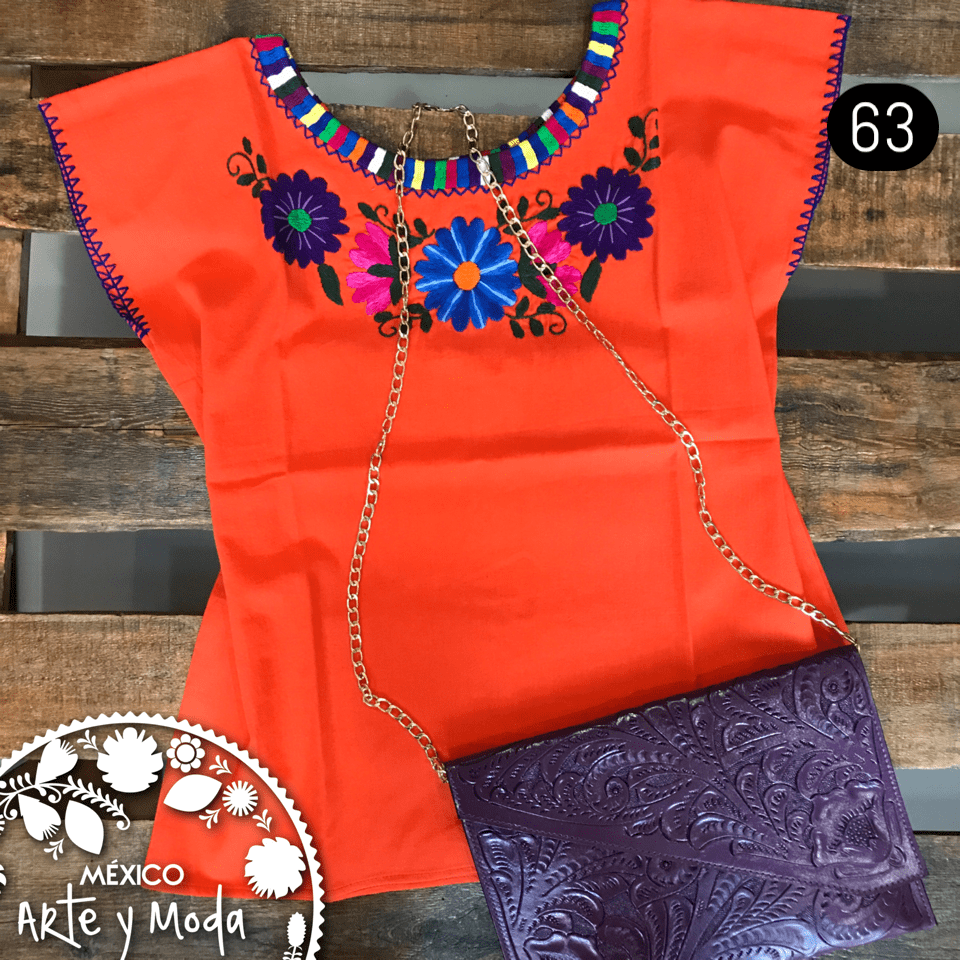 Blusa Ocosingo Fina - MÉXICO ARTE Y MODA - Blusa Bordada