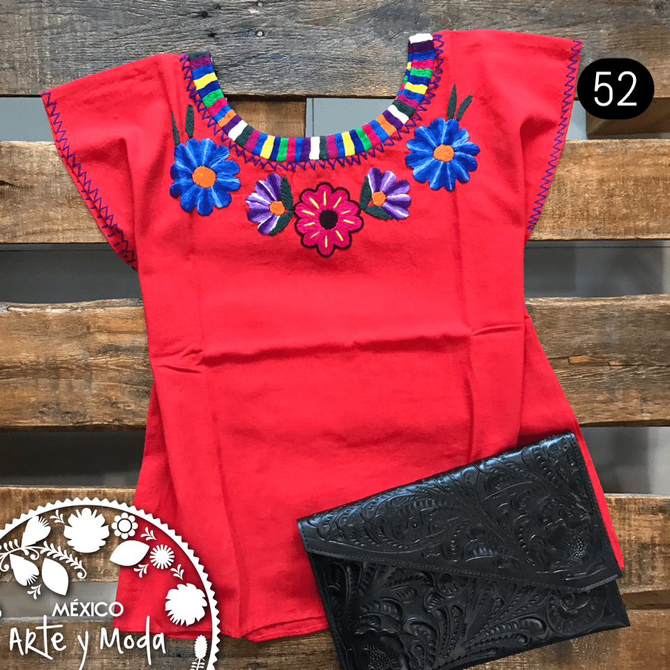 Blusa Ocosingo Fina - MÉXICO ARTE Y MODA - Blusa Bordada