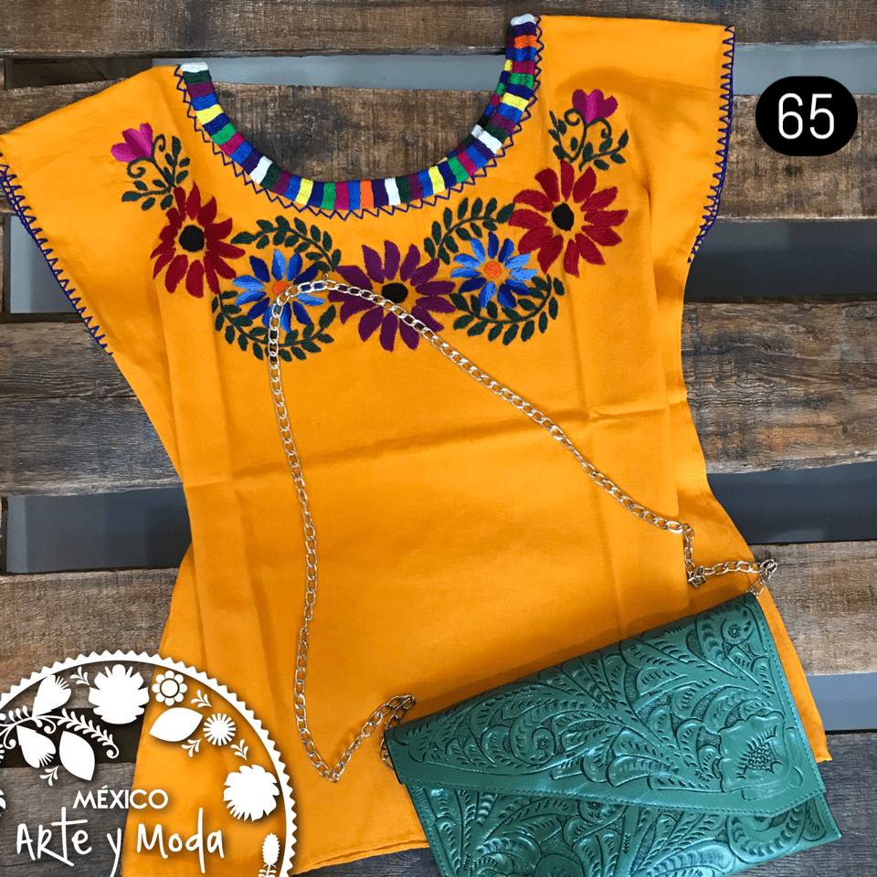 Blusa Ocosingo Fina - MÉXICO ARTE Y MODA - Blusa Bordada