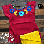 Blusa Ocosingo Fina - MÉXICO ARTE Y MODA - Blusa Bordada