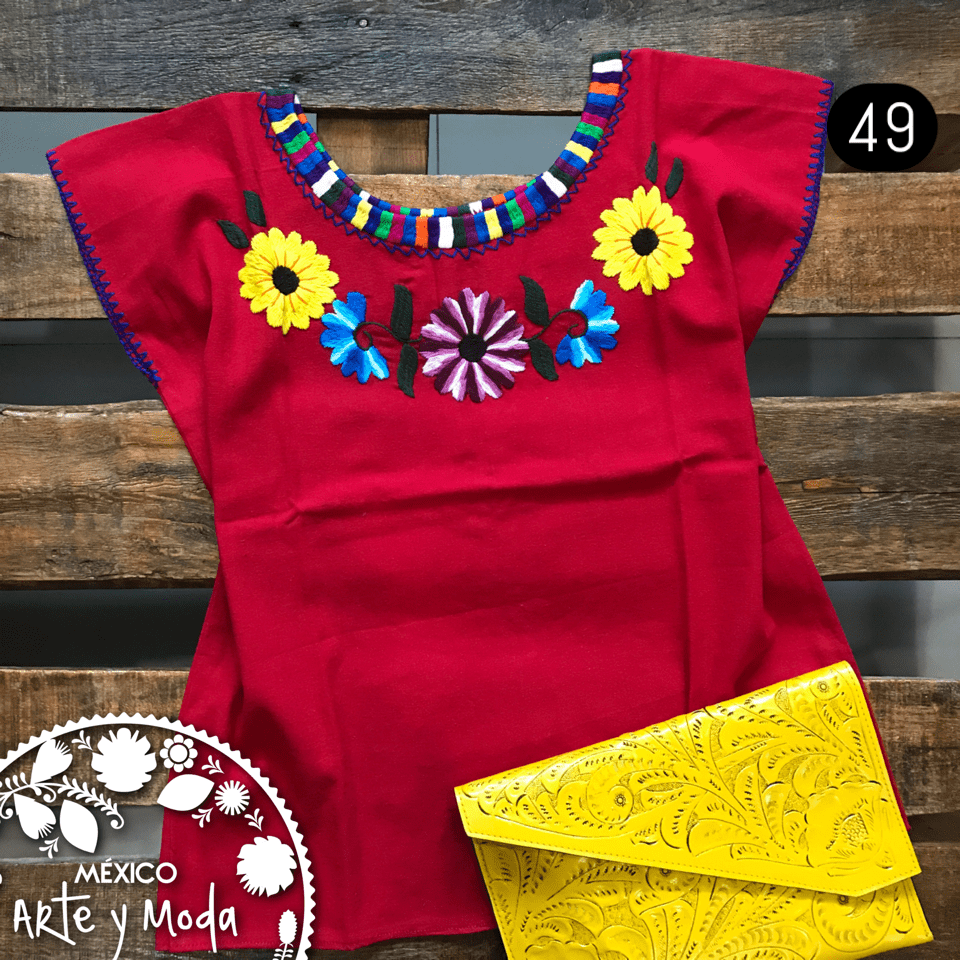 Blusa Ocosingo Fina - MÉXICO ARTE Y MODA - Blusa Bordada