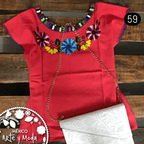 Blusa Ocosingo Fina - MÉXICO ARTE Y MODA - Blusa Bordada