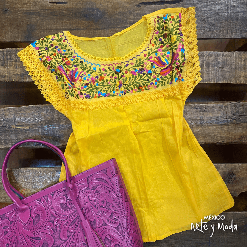 Blusa Paloma Manta - MÉXICO ARTE Y MODA - Blusa Bordada