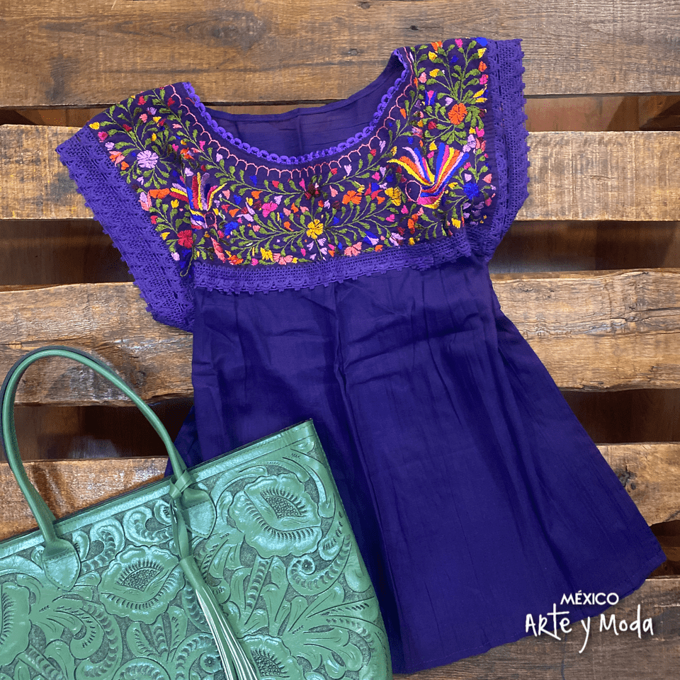 Blusa Paloma Manta - MÉXICO ARTE Y MODA - Blusa Bordada