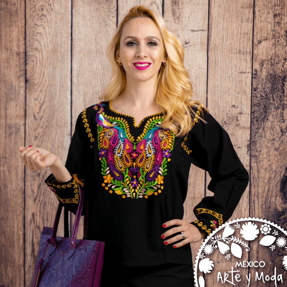 Blusa Pavorreal - MÉXICO ARTE Y MODA - Blusa Bordada