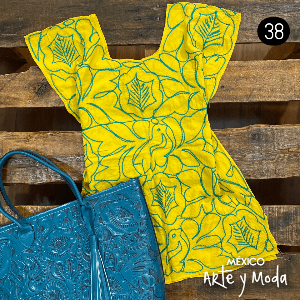 Blusa Pespunte - MÉXICO ARTE Y MODA - Blusa Bordada