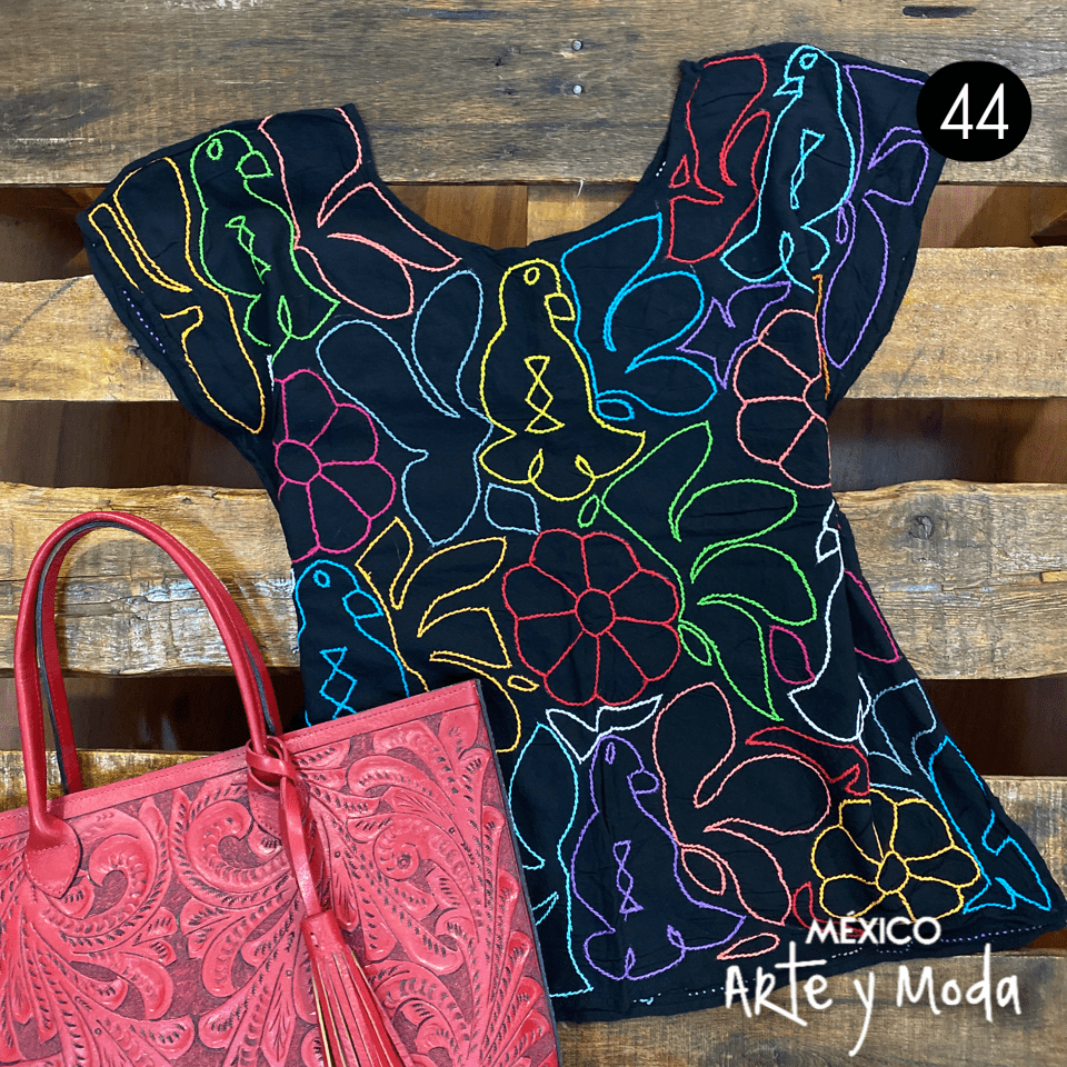 Blusa Pespunte - MÉXICO ARTE Y MODA - Blusa Bordada