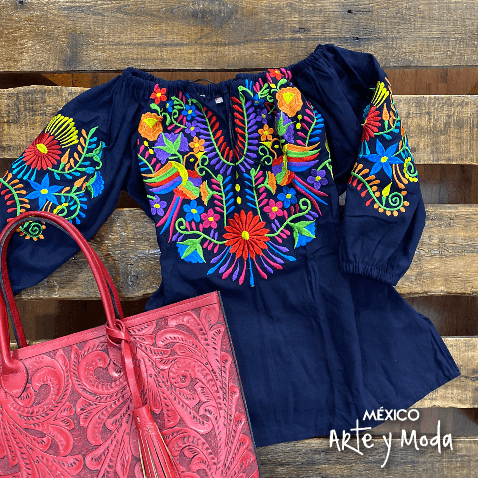 Blusa Poblana - MÉXICO ARTE Y MODA - Blusa Bordada