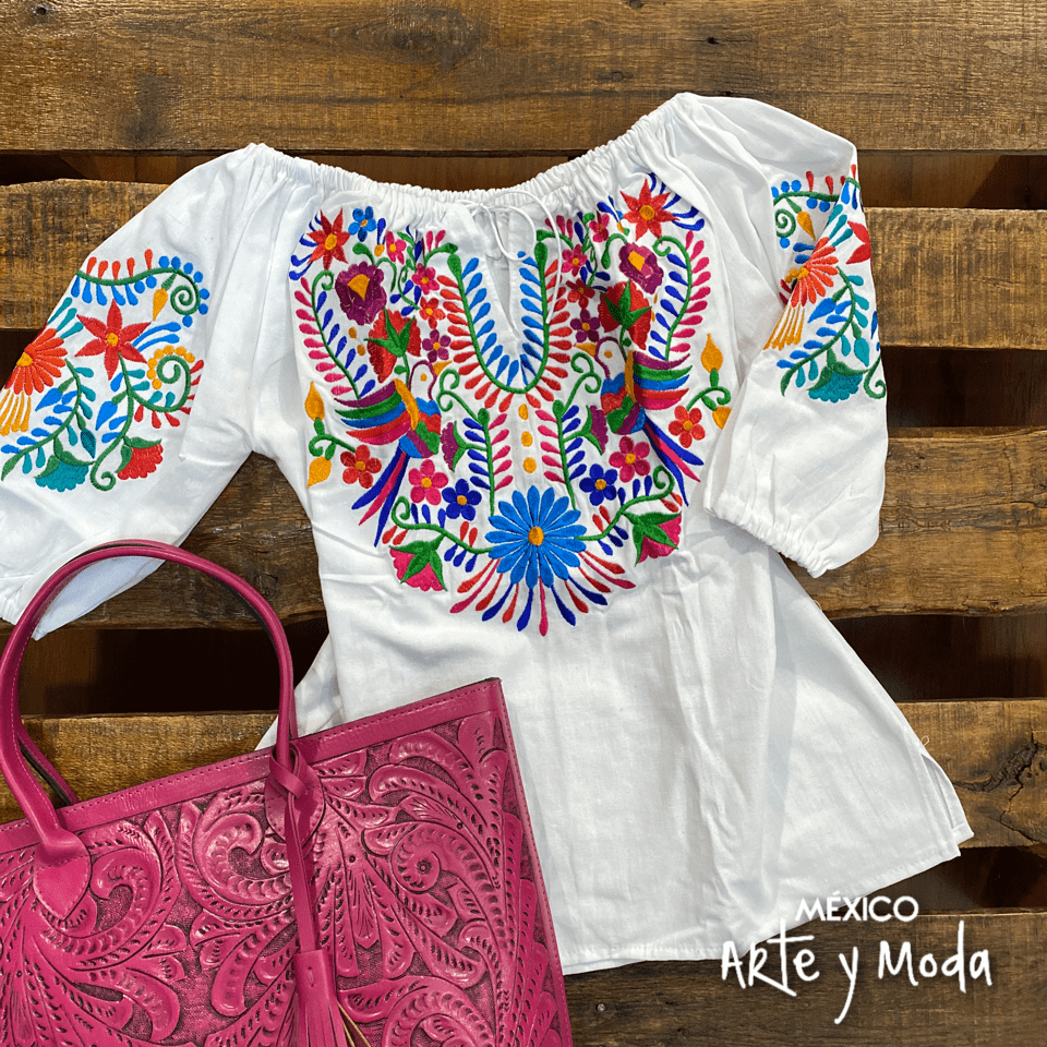 Blusa Poblana - MÉXICO ARTE Y MODA - Blusa Bordada
