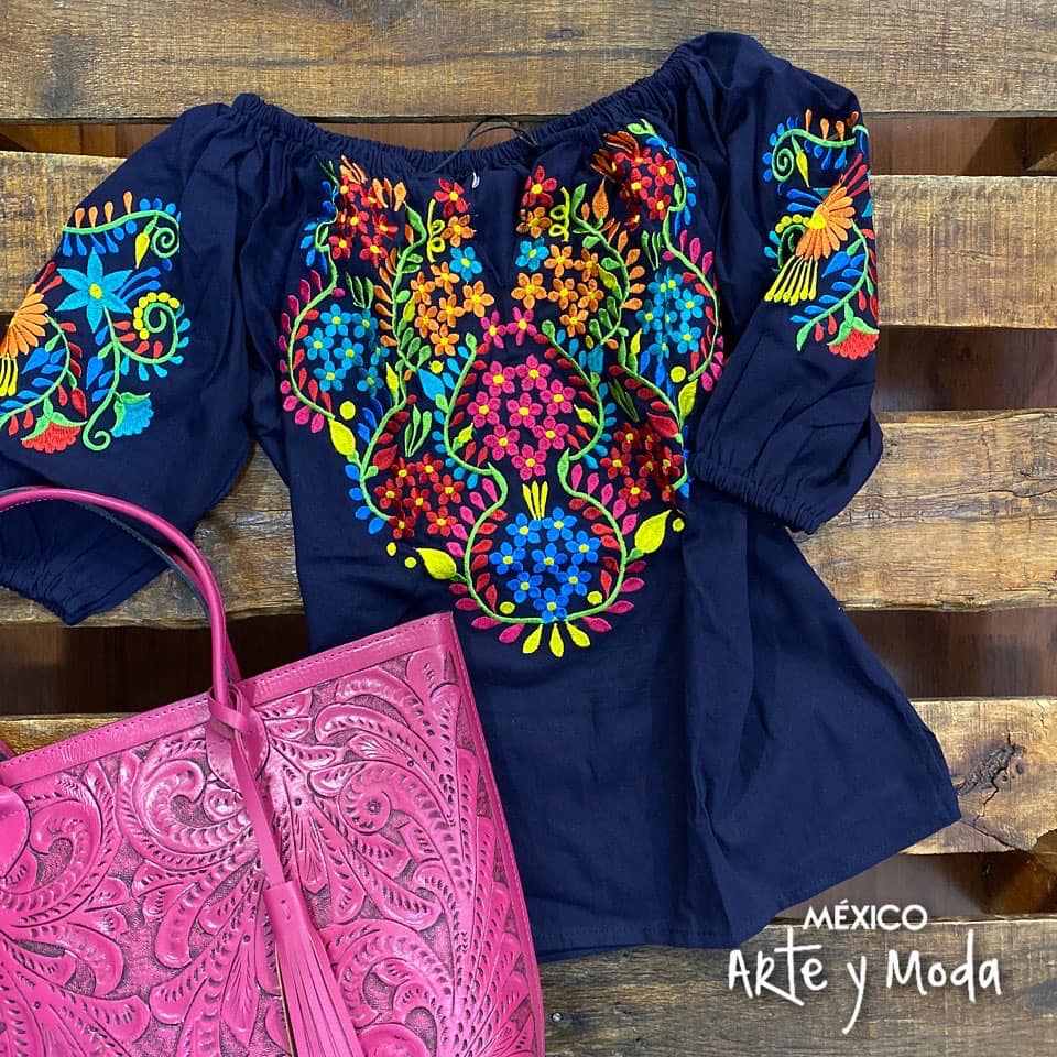 Blusa Poblana - MÉXICO ARTE Y MODA - Blusa Bordada