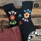 Blusa Rayon Pata de Gallo - MÉXICO ARTE Y MODA - Blusa Bordada