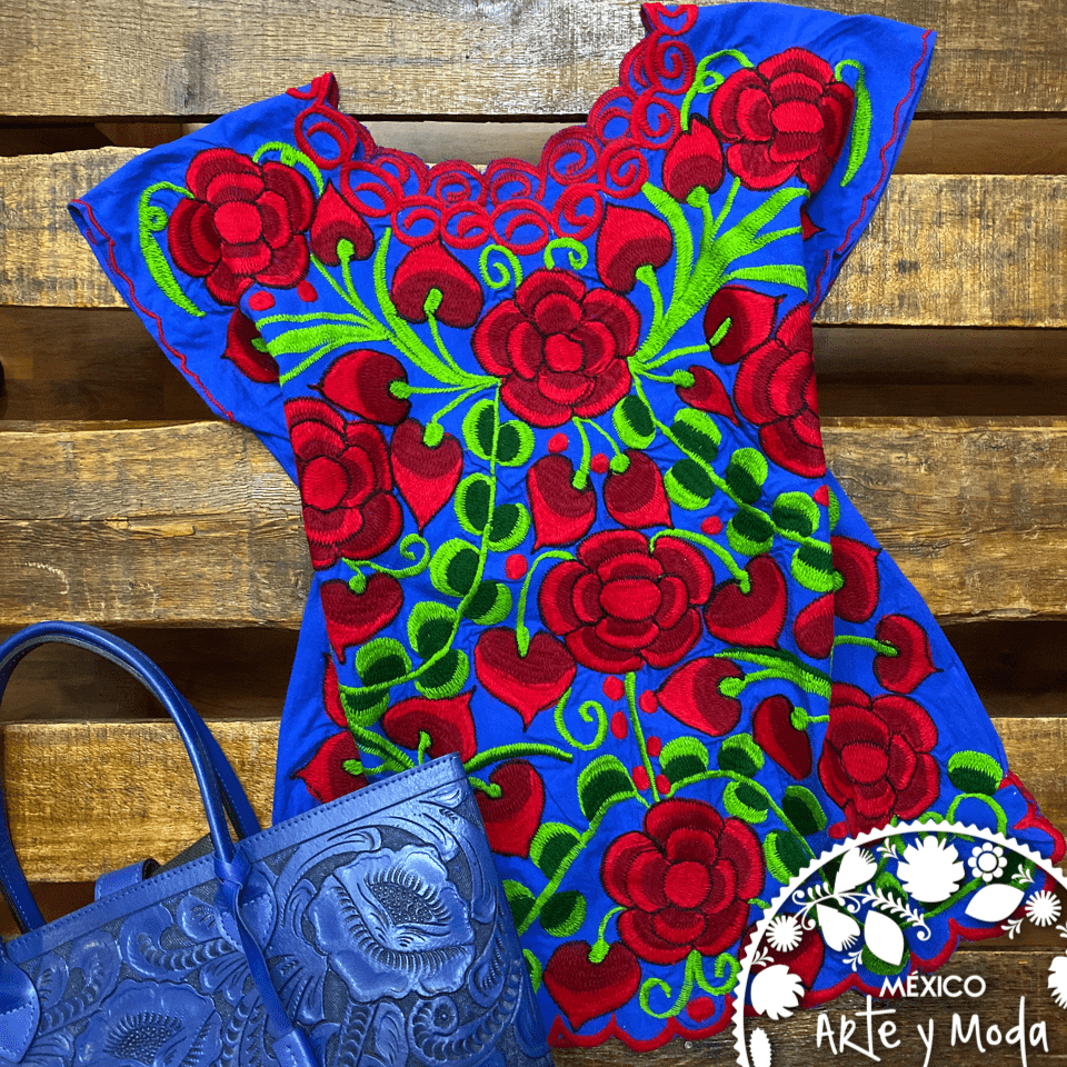 Blusa Rellena Zinac - MÉXICO ARTE Y MODA - Blusa Bordada