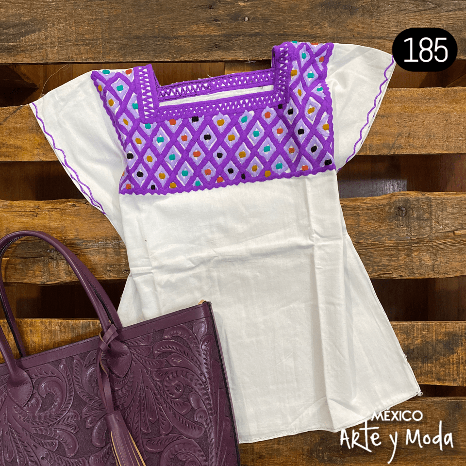 Blusa Rombos - MÉXICO ARTE Y MODA - Blusa Bordada