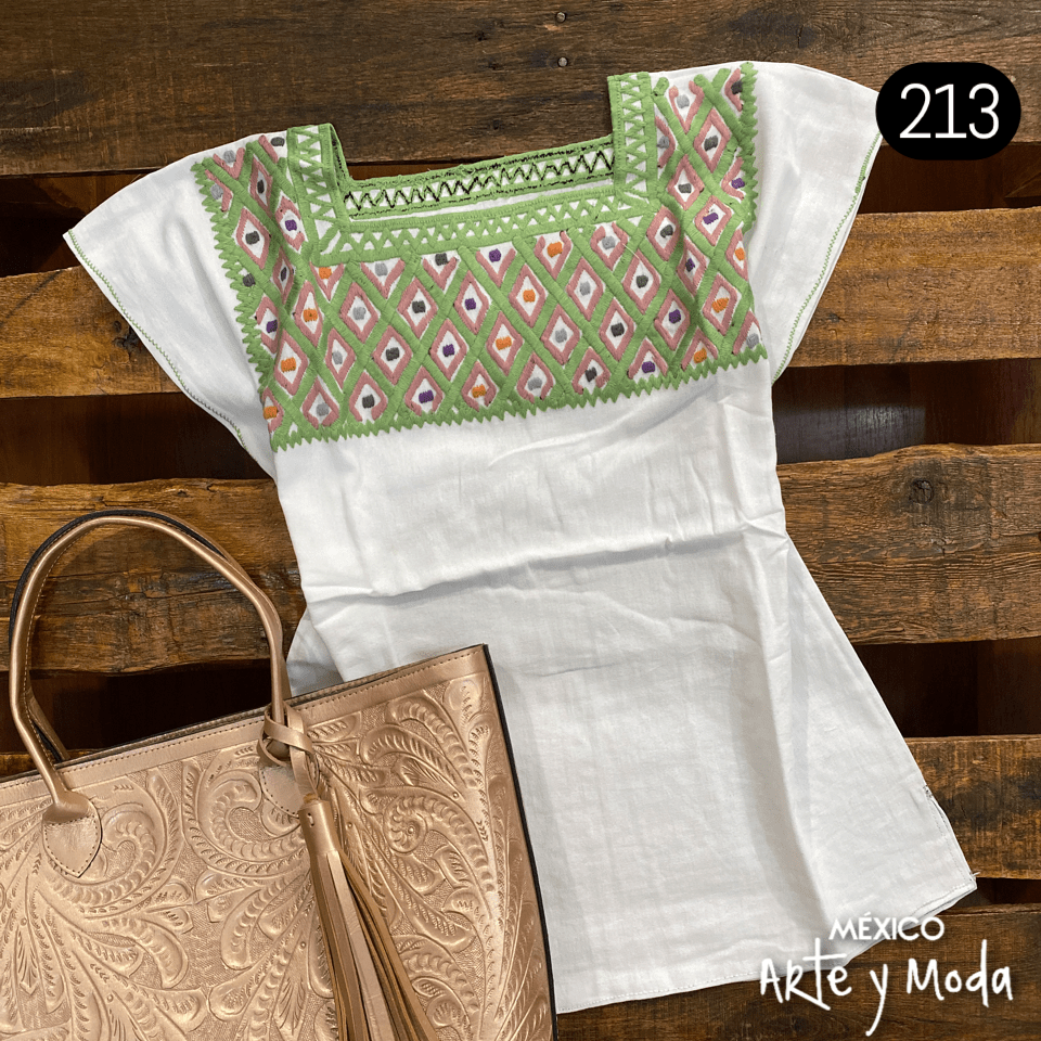 Blusa Rombos - MÉXICO ARTE Y MODA - Blusa Bordada