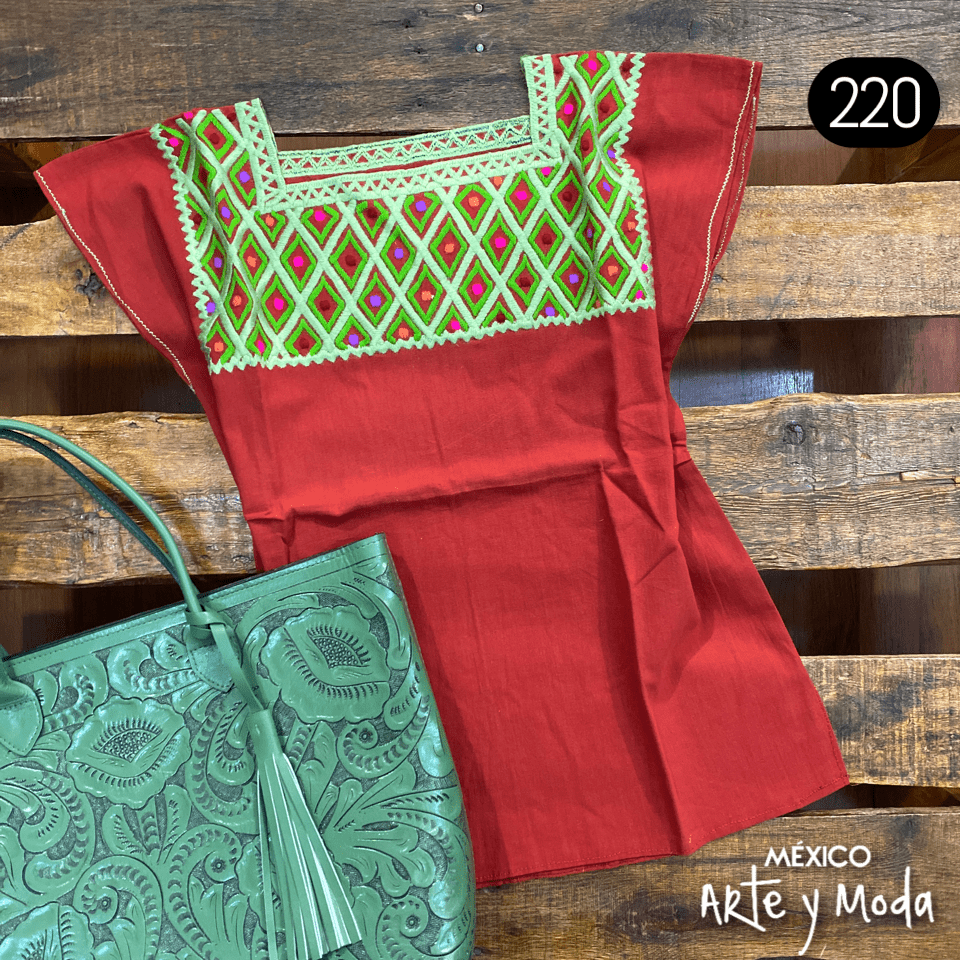 Blusa Rombos - MÉXICO ARTE Y MODA - Blusa Bordada