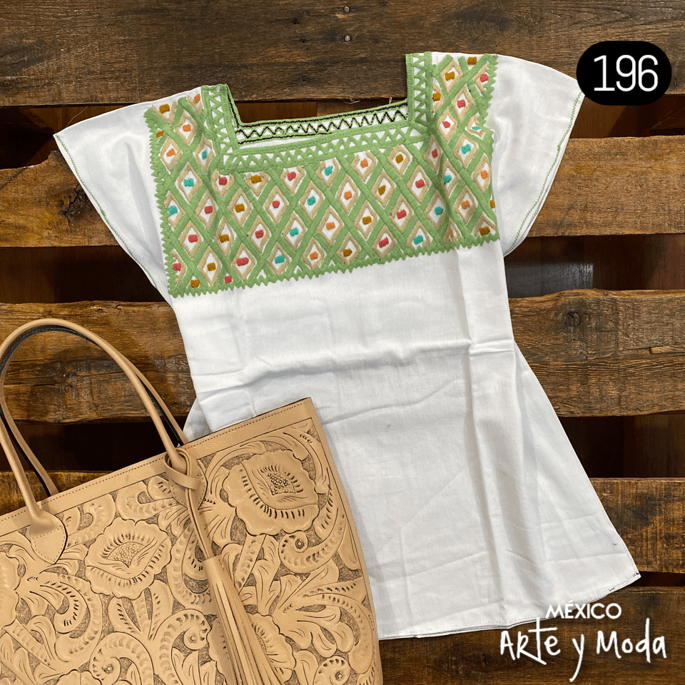 Blusa Rombos - MÉXICO ARTE Y MODA - Blusa Bordada