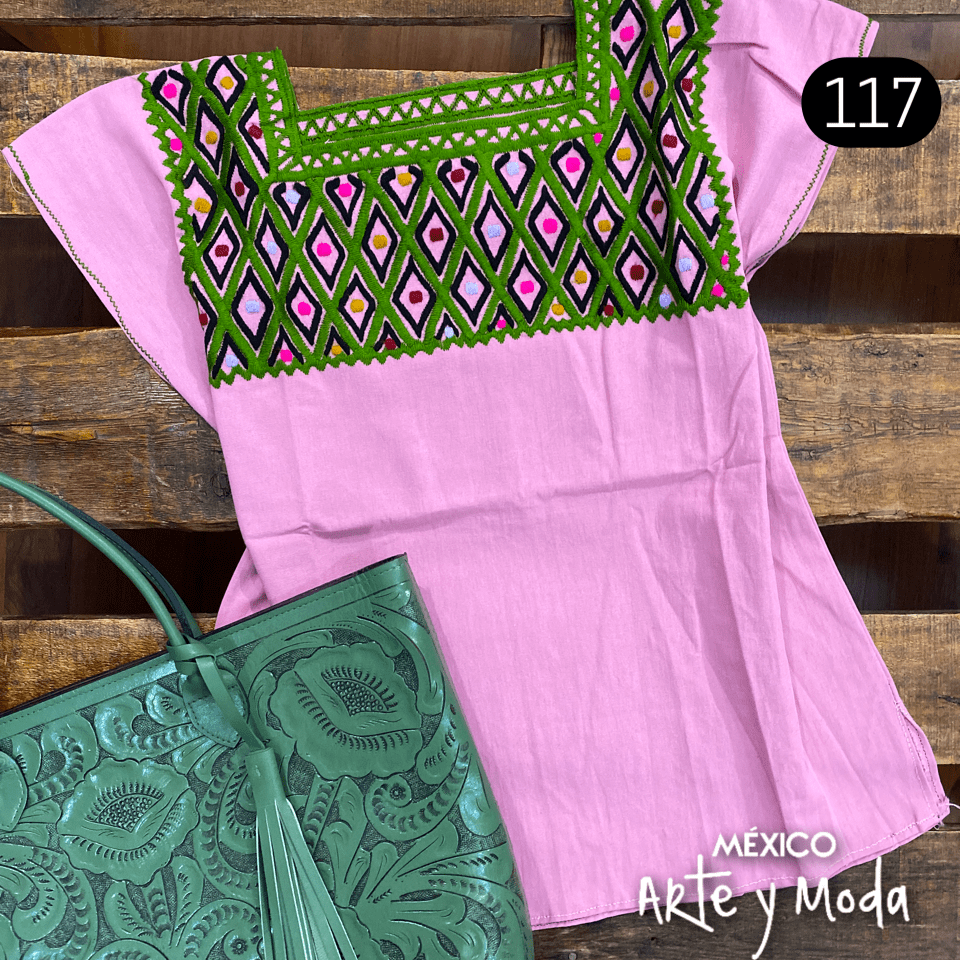 Blusa Rombos - MÉXICO ARTE Y MODA - Blusa Bordada