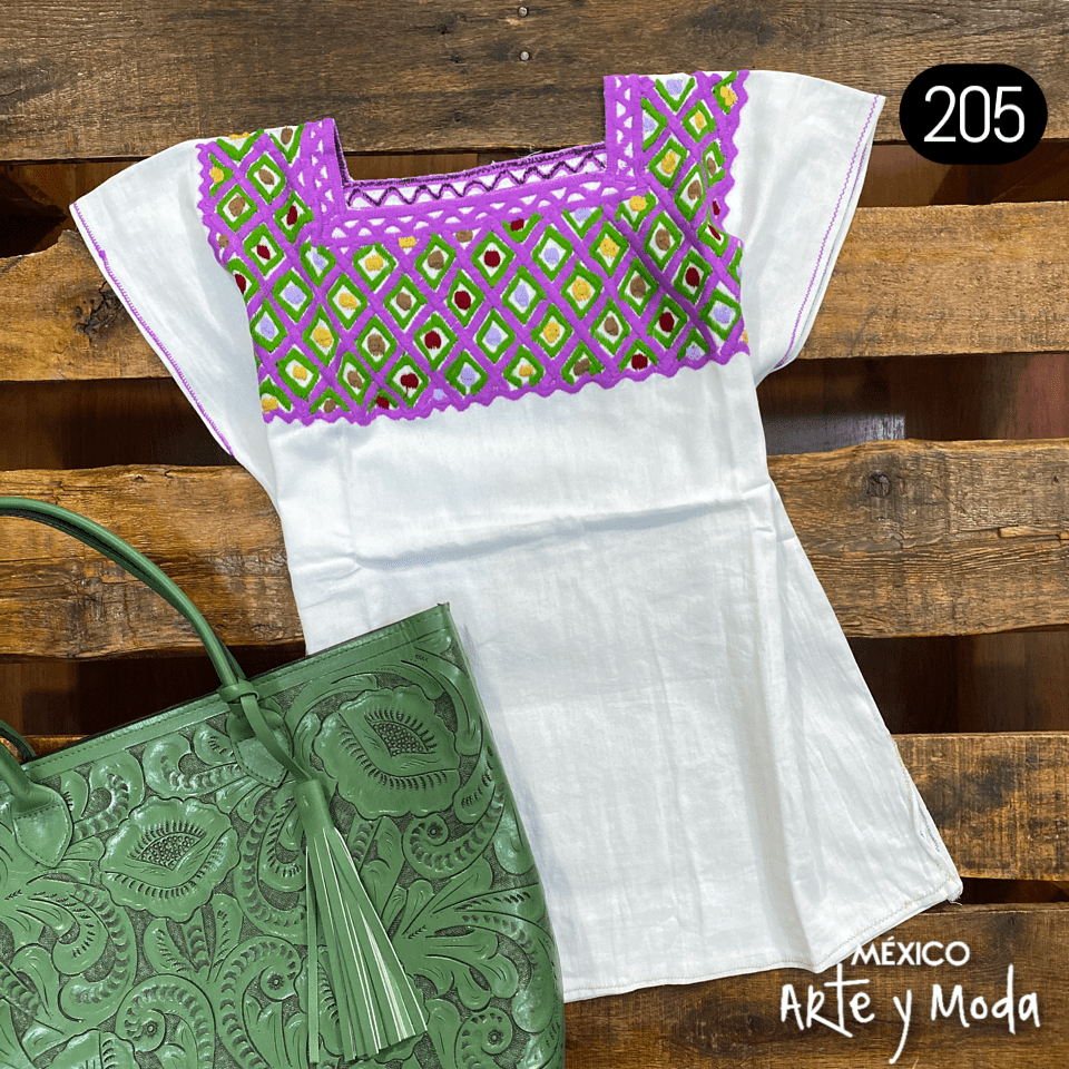 Blusa Rombos - MÉXICO ARTE Y MODA - Blusa Bordada
