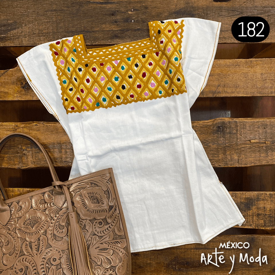 Blusa Rombos - MÉXICO ARTE Y MODA - Blusa Bordada