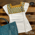 Blusa Rombos - MÉXICO ARTE Y MODA - Blusa Bordada