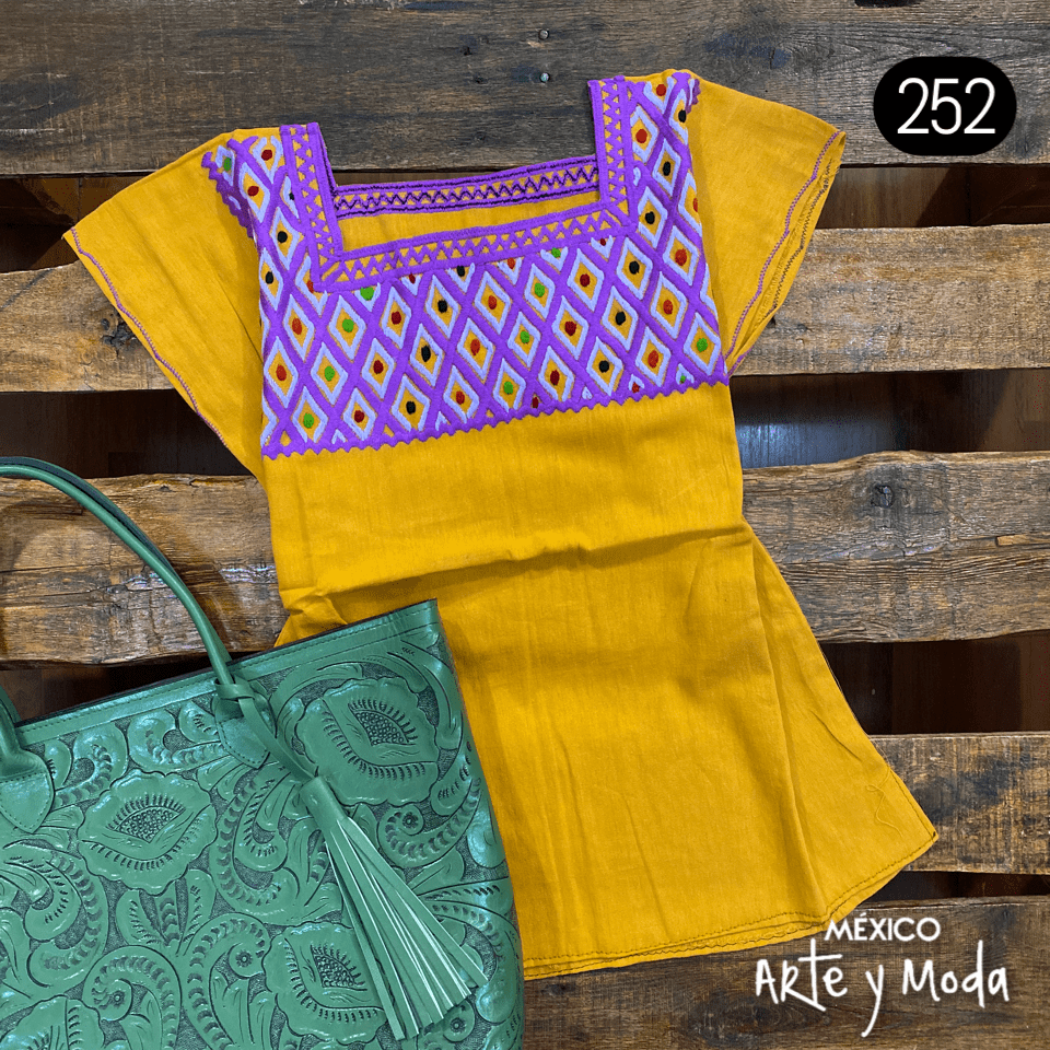 Blusa Rombos - MÉXICO ARTE Y MODA - Blusa Bordada