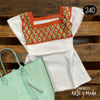 Blusa Rombos - MÉXICO ARTE Y MODA - Blusa Bordada